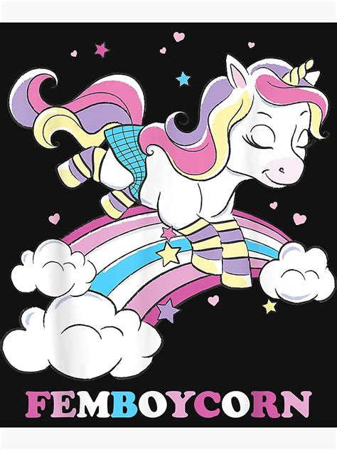 Unicorn Femboy Gay Pride Aesthetic Femboycorn Rainbow Lgbt Art Print For Sale By Southamm