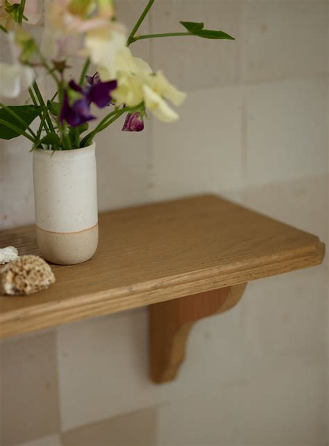 Aubrey Oak Shelf, Long | Rowen & Wren