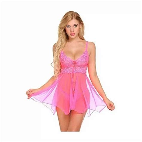 Light Pink Babydoll Lingerie Night Dress At Set Babydoll Lingerie In New Delhi Id
