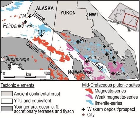 simplified map  parts  eastern alaska yukon  northwest