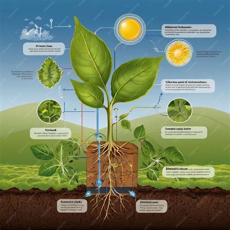 Na Fotossíntese As Plantas Absorvem - Diagrama mostrando o processo de fotossíntese na planta | imagem ...