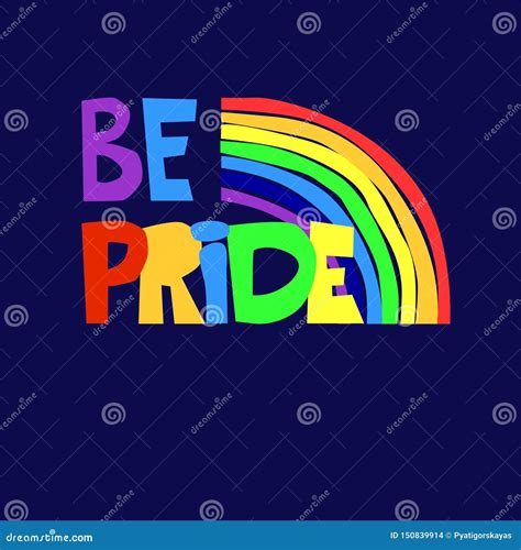 Slogan Which Expresses Support For Lesbian Gay Bisexual And Transgender Communities Hand