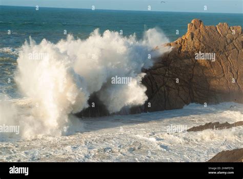 Cantabrian sea storm on the coast Stock Photo - Alamy