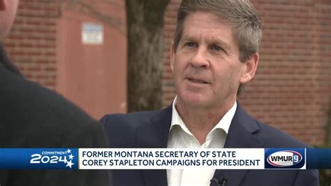 Former Montana secretary of state campaigns for president