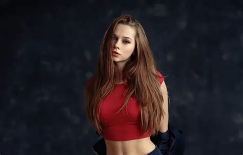 Обои girl blue eyes blonde red clothing на телефон и рабочий стол раздел девушки разрешение