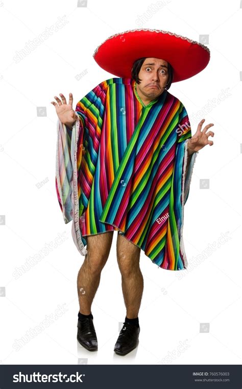 Naked Mexican Man Isolated On White Stock Photo Shutterstock