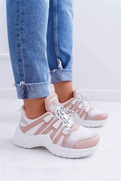 Sportowe Damskie Buty Gruba Podeszwa Nude Fina Bugo Pl Buty Damskie
