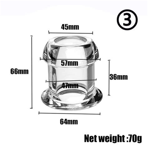 Sp Culum Creux Peeking Perles Anales Plug Anal Avec Bouchon Tunnel D Expansion Transparent