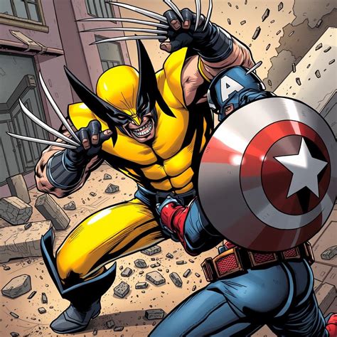 Epic Showdown: Wolverine vs. Captain America