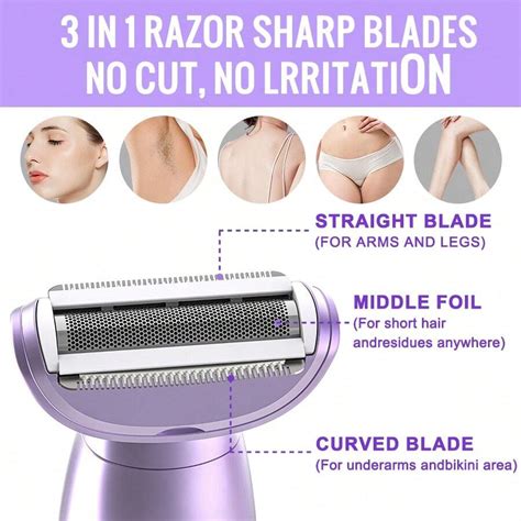 Electric Shaver For Women Electric Razor For Womens Bikini Legs Underarm Public Hairs