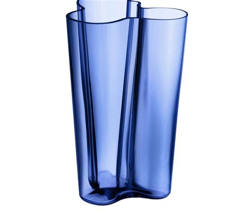 Alvar Aalto vase, 251 mm, blue - minimalist-store.com