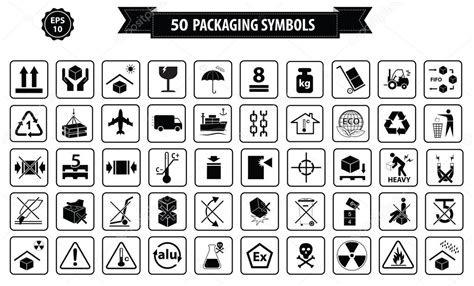 Set Of Packaging Symbols Stock Vector Image By ©coolvectormaker 89591508