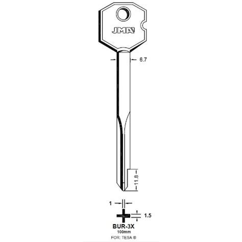 key blank bur  keyblanks