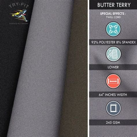 Pure Cotton Butter Terry Polyester Fabric, For Garments, Multicolour at ...