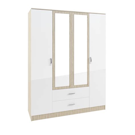 Купить Шкаф четырехстворчатый "Софи" СШК 1600.1 (дуб сонома/белый ...