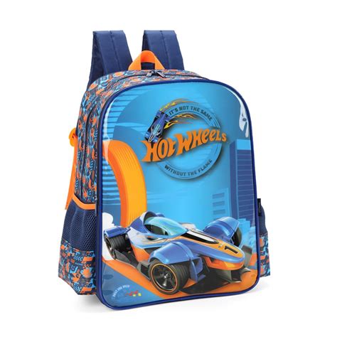 Mochila Escolar Infantil G Luxcel Hot Wheels Original Menino Shopee Brasil