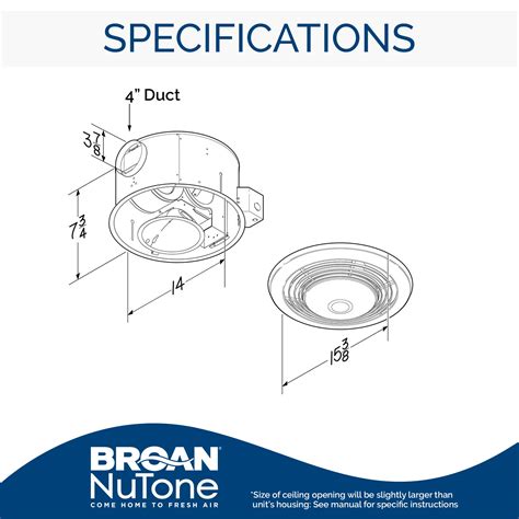 Broan Nutone 9093wh Exhaust Fan Heater And Light Combo At Lori Birdwell