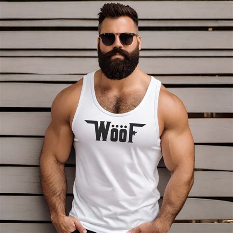 WööF Tank Gay Bear Pride Grr Pup Play Daddy Boy Dirty Pig Bear Cub Otter Wolf