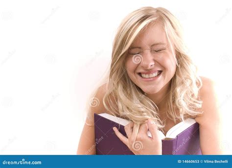 Naked Women With Book And Big Smile Stock Image Image Of Girl Smile