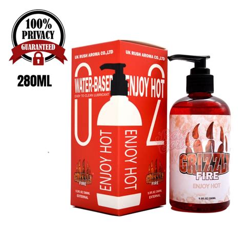 Secret Corner GRIZZLY Fire Ml Warming Premium Personal Lubricant Vagina Anal Lube For Sex
