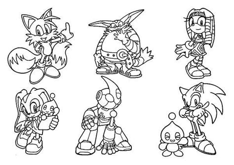 Sonic Characters Coloring Pages At Free Printable