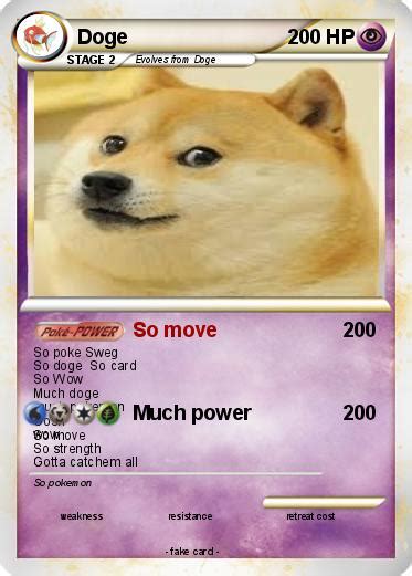 Pokémon Doge 30 30 So Move My Pokemon Card