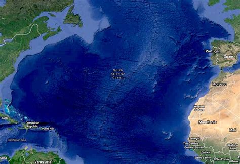 Atlantic Ocean Satellite Weather Map - ocean wildlife list 