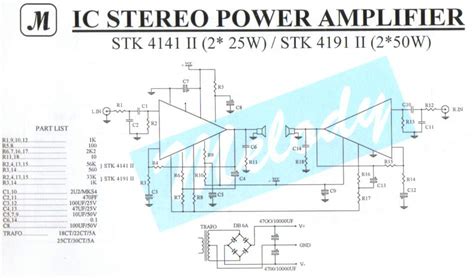 Stk Ii Stereo Amplifier Circuit Diagram Amplifier Circuit