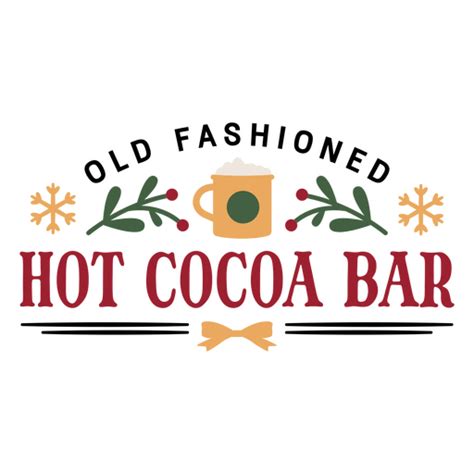 Hot Cocoa Bar Logo Png Svg Design For T Shirts