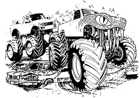 ausmalbilder monster truck-6 | Ausmalbilder Malvorlagen