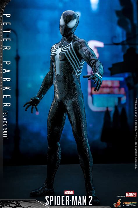 Marvels Spider Man 2 Black Suit 1 6 Scale Figure Revealed By Hot Toys