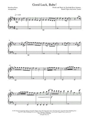 Good Luck Babe Sheet Music 28 Arrangements Available Instantly