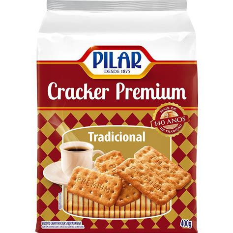 Kit 5 Pacotes Biscoitos Cream Cracker Premium Pilar Submarino