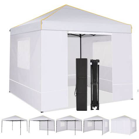 Alishebuy Easy Pop up Canopy Tent with Sidewall,10x 10 Popup Tent for ...