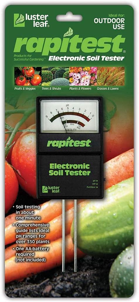Amazon.com: Luster Leaf 1860 Rapitest Electronic Soil Tester, Black ...