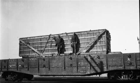 Pennsylvania Railroad Freight Train Car Vintage Photo Negative