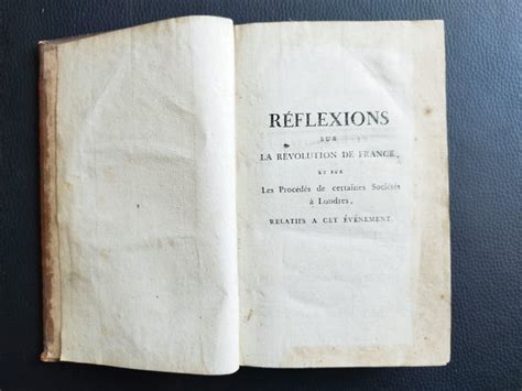 Edmund Burke - Réflexions sur la Révolution de France - - Catawiki