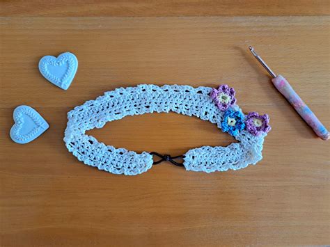 Crochet Headband With Flowers Free Pattern