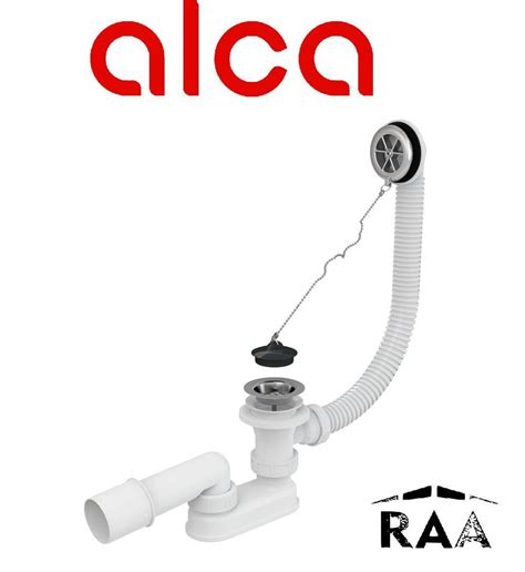 Alcaplast A501 слив-перелив для ванны, хромированный сифон 57 см ...