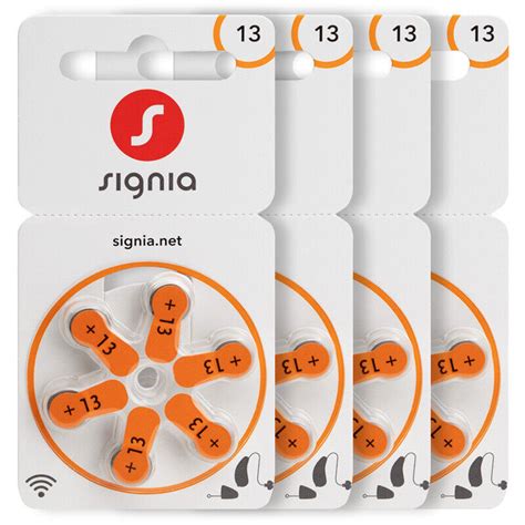 Siemens Signia 13 Size Hearing aid batteries Zinc air Mercury free x 60 ...