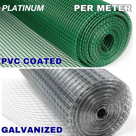 Per Mtr | PVC Coated & Galvanized Welded Wire | Mesh Screen | Chicken Wire | Pet cage | Plant ...