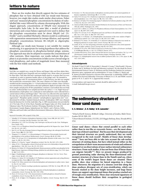 (PDF) Sedimentary structure of linear sand dunes