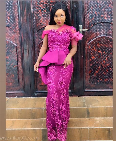 Latest Lace Asoebi Styles Volume 40 A Million Styles Lace Dress Styles Lace Fashion Lace