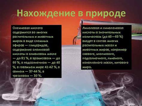 Олеиновая линоленовая и линолевая кислоты Подготовили Шлянтяев Евгений