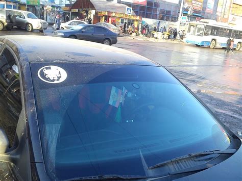 тонировка боковых стекол 5% съемной тонировкой и полоска на лобовое ...