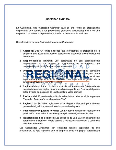 Fiscalizacion De La Sociedad Anonima 1