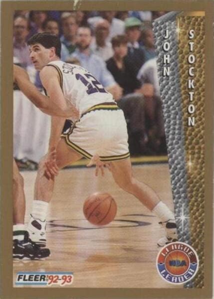 Fleer League Leader John Stockton For Sale Online Ebay