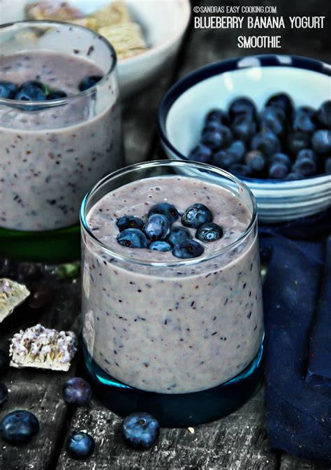 Blueberry Banana Yogurt Smoothie Recipe Sandras Easy Cooking