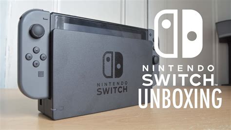 Nintendo Switch [grey] Unboxing Youtube