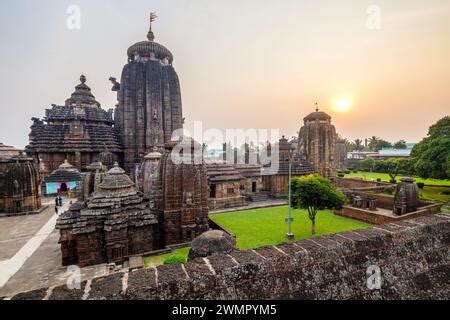 Hindu Temples In Bhubaneswar Capital Of The Indian State Of Orissa